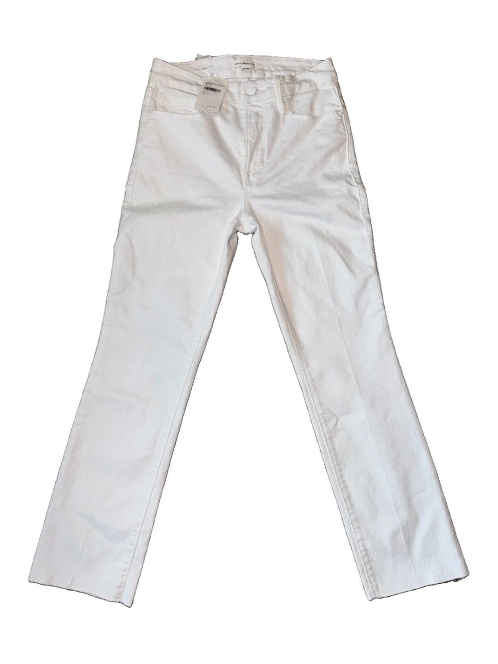 Good American Good Legs Straight Jeans White Size 4/27 NWT